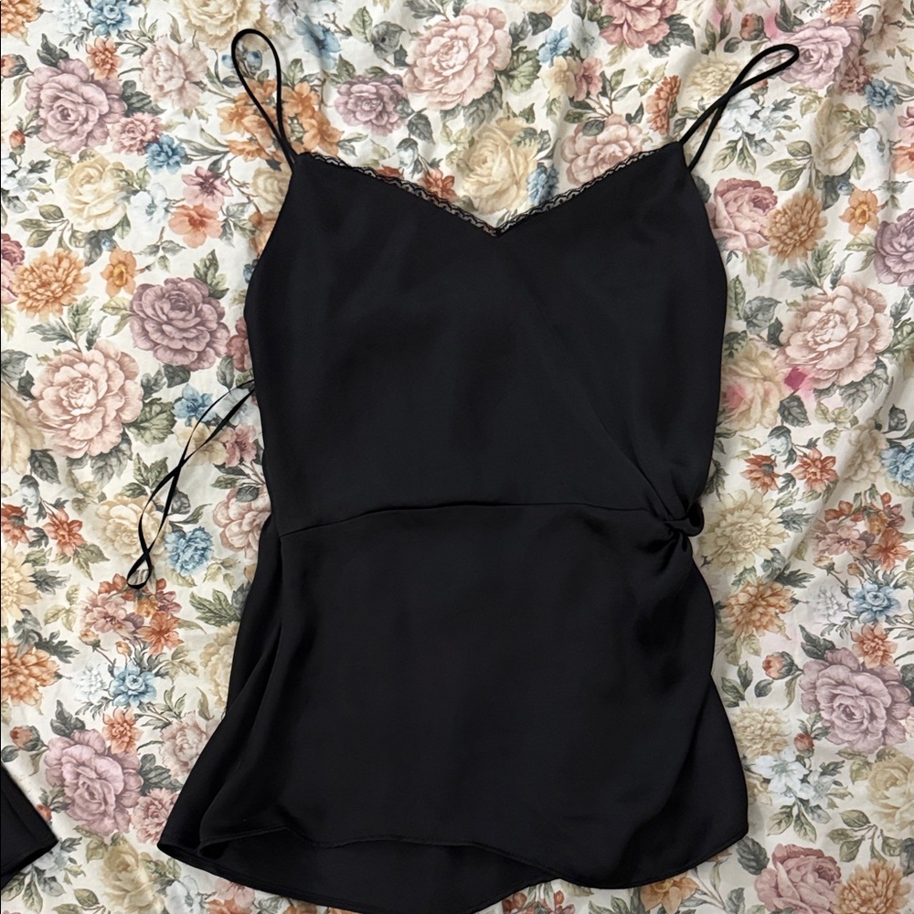 Elegant Black Camisole Top